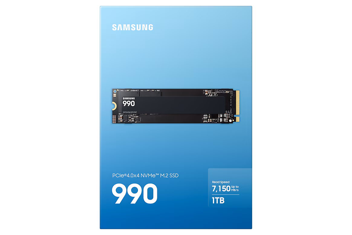 Samsung 990 PCIe4 NVMe SSD 1TB SSD Kaart