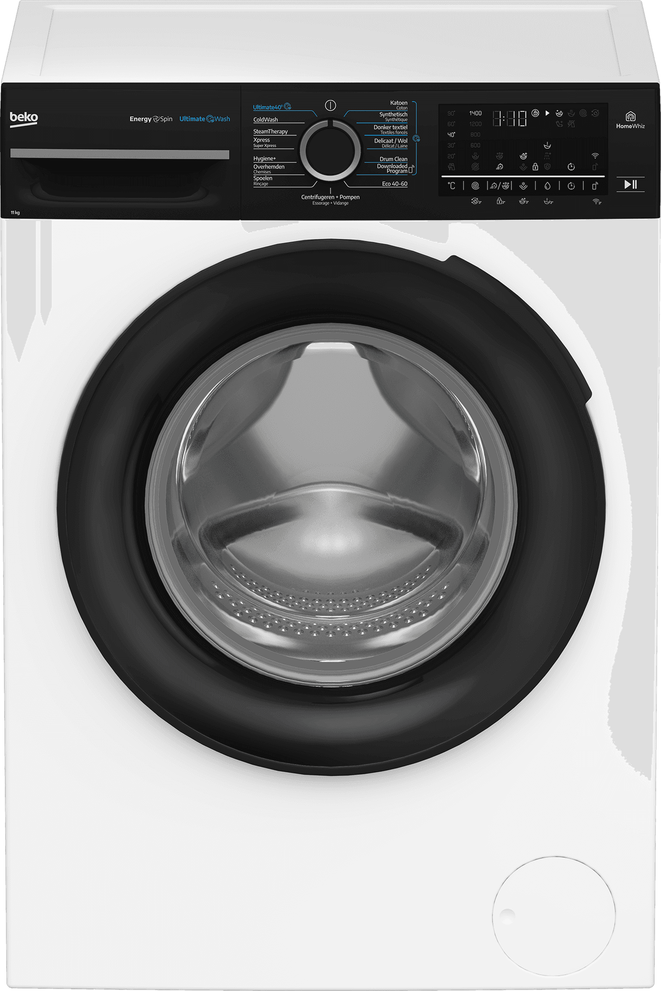 Beko BM3W0U61141TW – UltimateWash – Vrijstaande wasmachine (11 kg, 1400 rpm, energieklasse A)