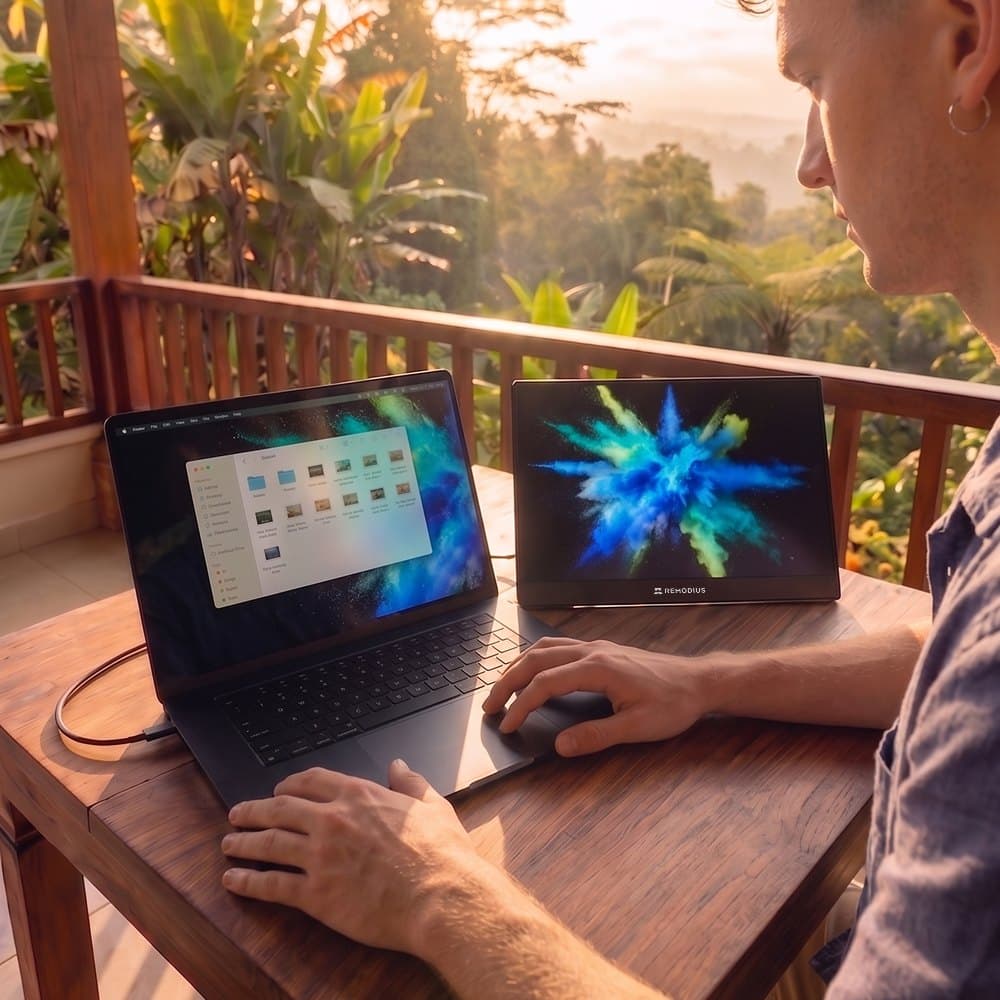 Remodius Portable Monitor 16 inch + Sleeve