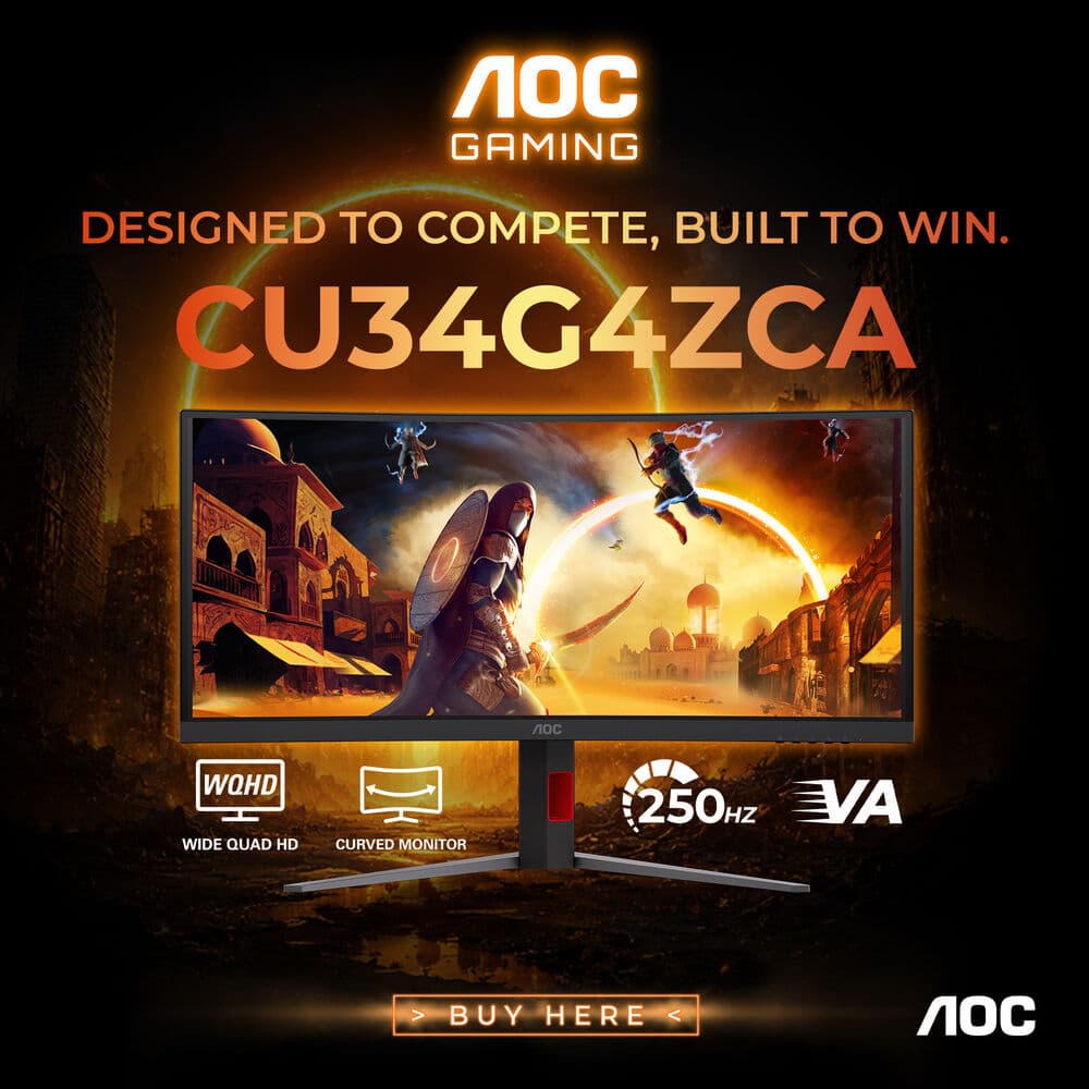 AOC CU34G4ZCA gaming monitor